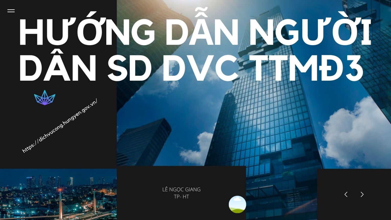 HƯỚNG DẪN SỬ DỤNG DỊCH VỤ CÔNG TRỰC TUYẾN MỨC ĐỘ 3